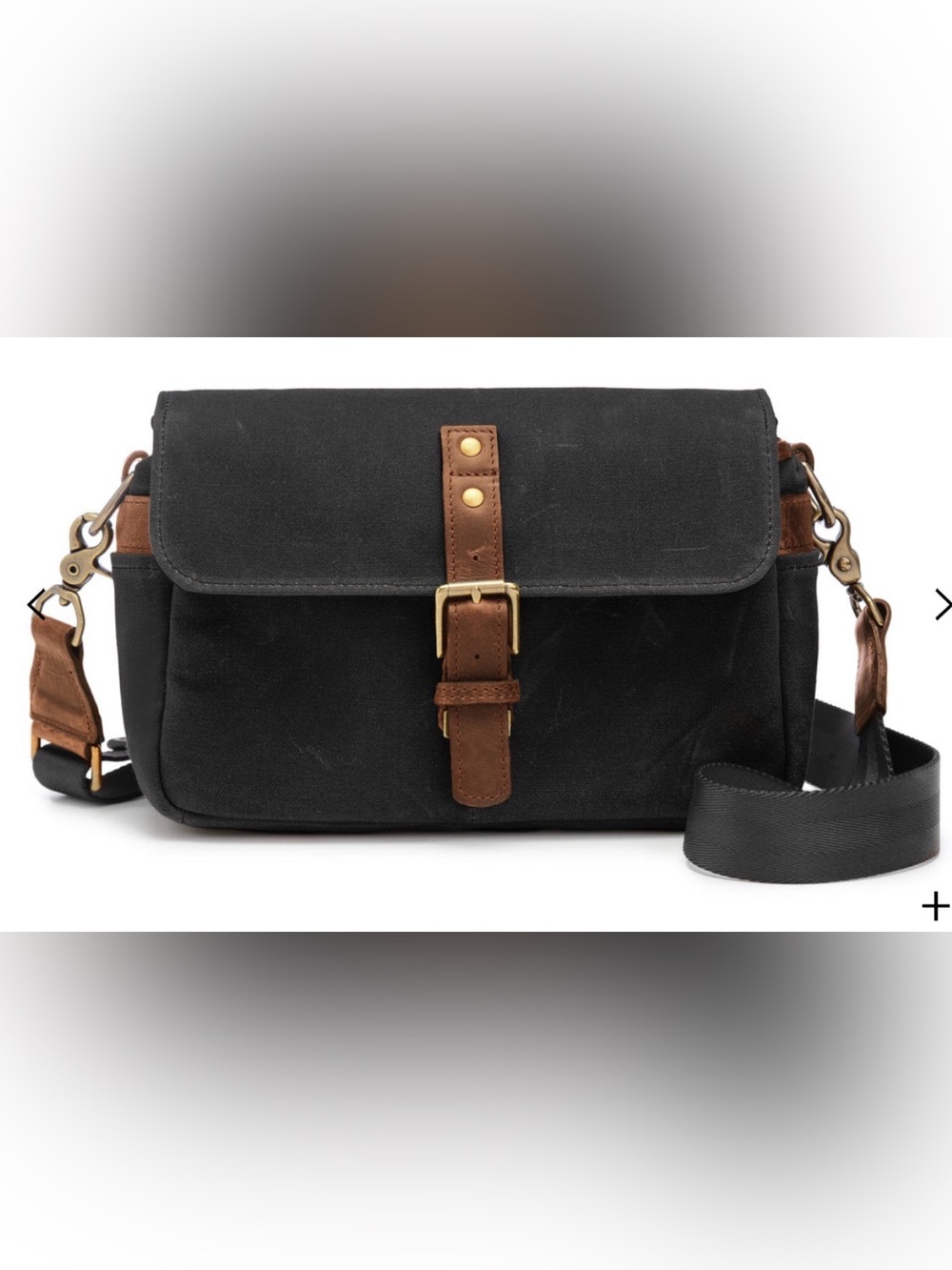 ONA Bowery Crossbody Camera Bag, Waxed Canvas, Navy Blue